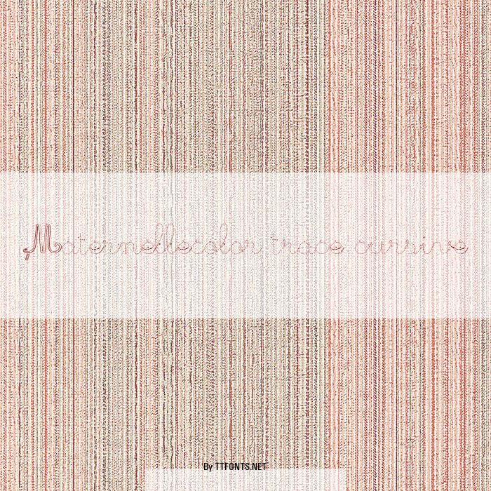 Maternellecolor trace cursive example
